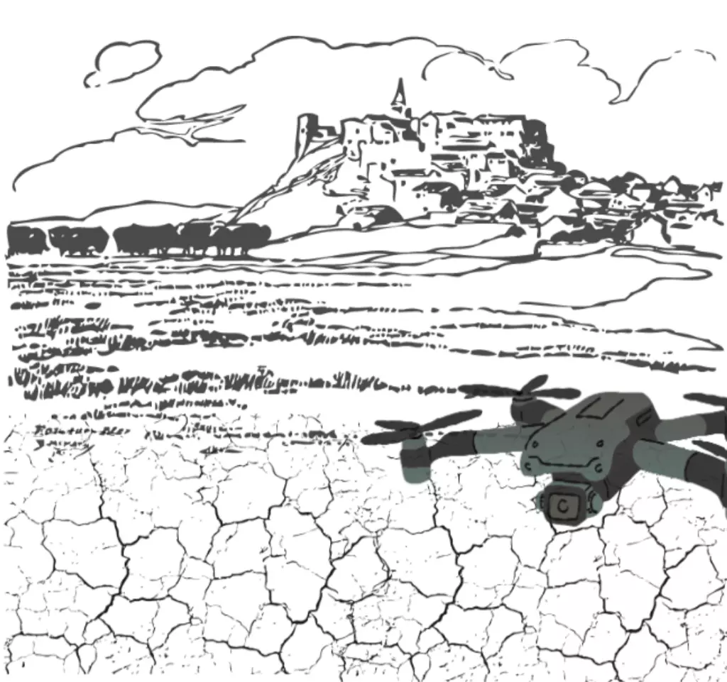 Sécheresse Drone Cap Atlas